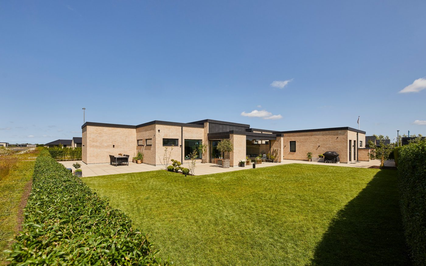 Nieuwbouw vrijstaande woning | Parcelhus, Herning, Denemarken | Gevelbaksteen: Dansk Sputnik WS DNF LESS