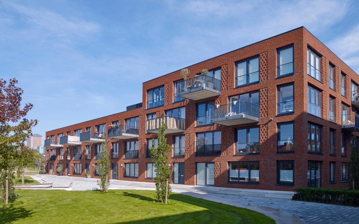 Nieuwbouw Appartementen Typhoon | Grunobuurt, Groningen | Gevelbakstenen: Olina WS WF