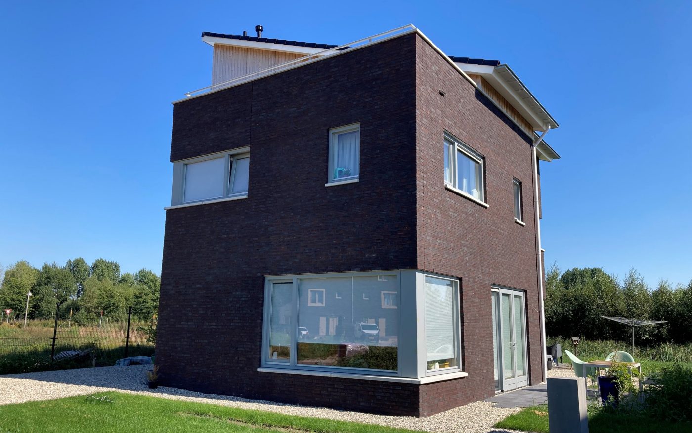 Nieuwbouw vrijstaande design woning, Groningen | Gevelbaksteen: Pollux HV WF