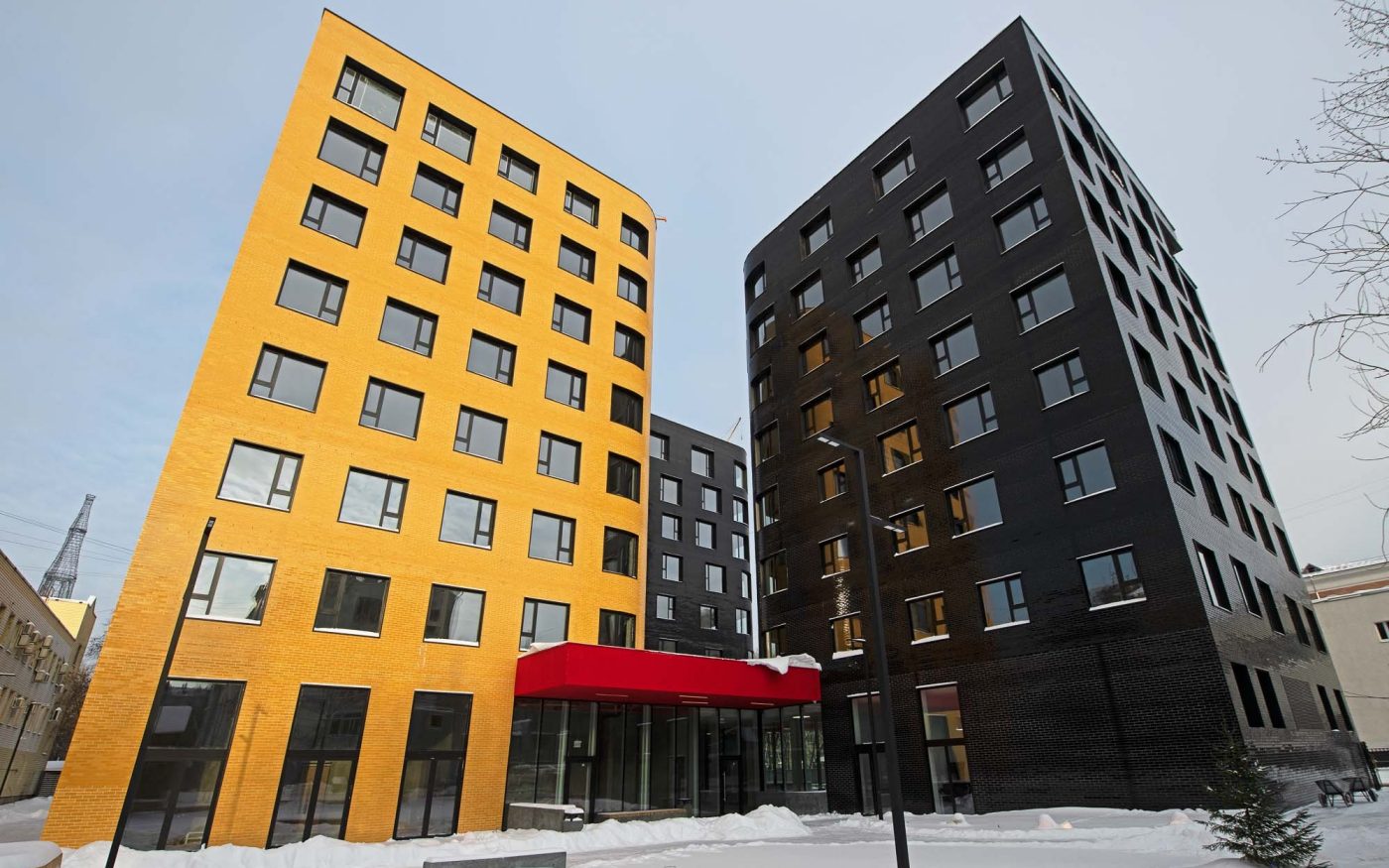 Crystal Zwart Glazuur SP WF | Appartementencomplex Kompozitsiya nr. 24, Rusland | Architectenbureau "Tsimailo, Lyashenko and Partners