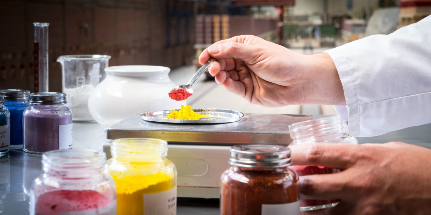 Sfeerbeld van geglazuurde bakstenen met speciale coating en kleuren