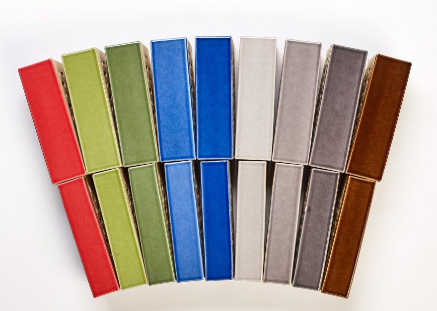 Sfeerbeeld van de Pearl serie glazuurbakstenen