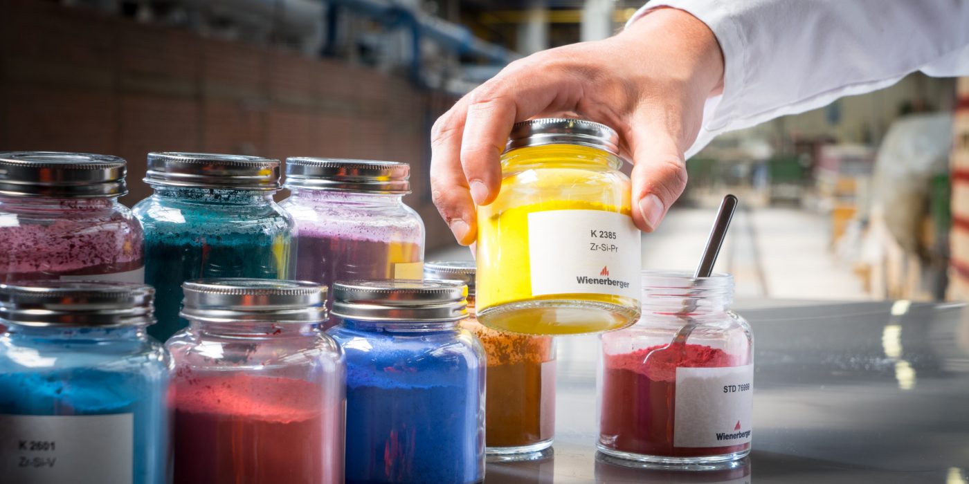 Sfeerbeld van geglazuurde bakstenen met speciale coating en kleuren