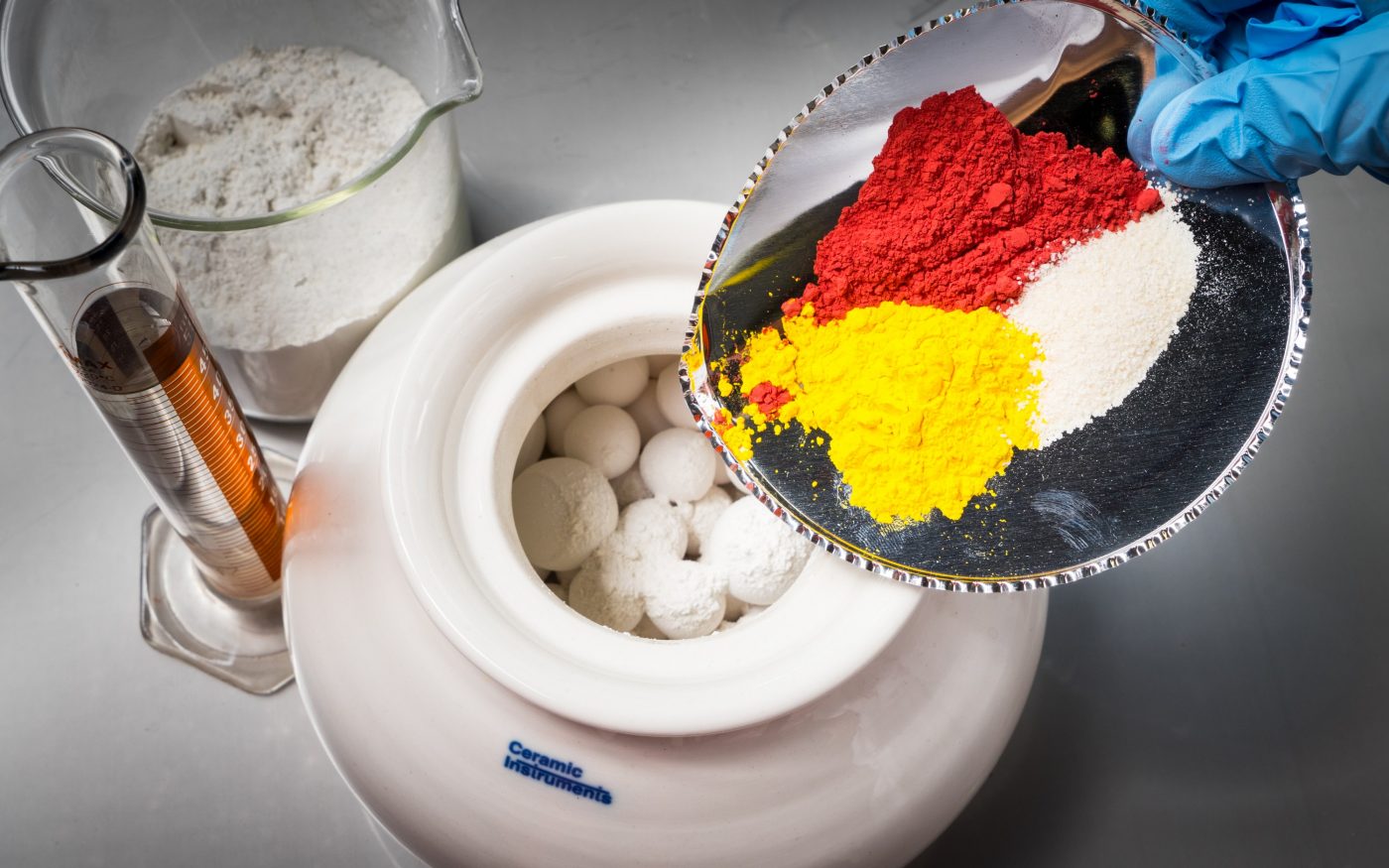 Sfeerbeld van geglazuurde bakstenen met speciale coating en kleuren