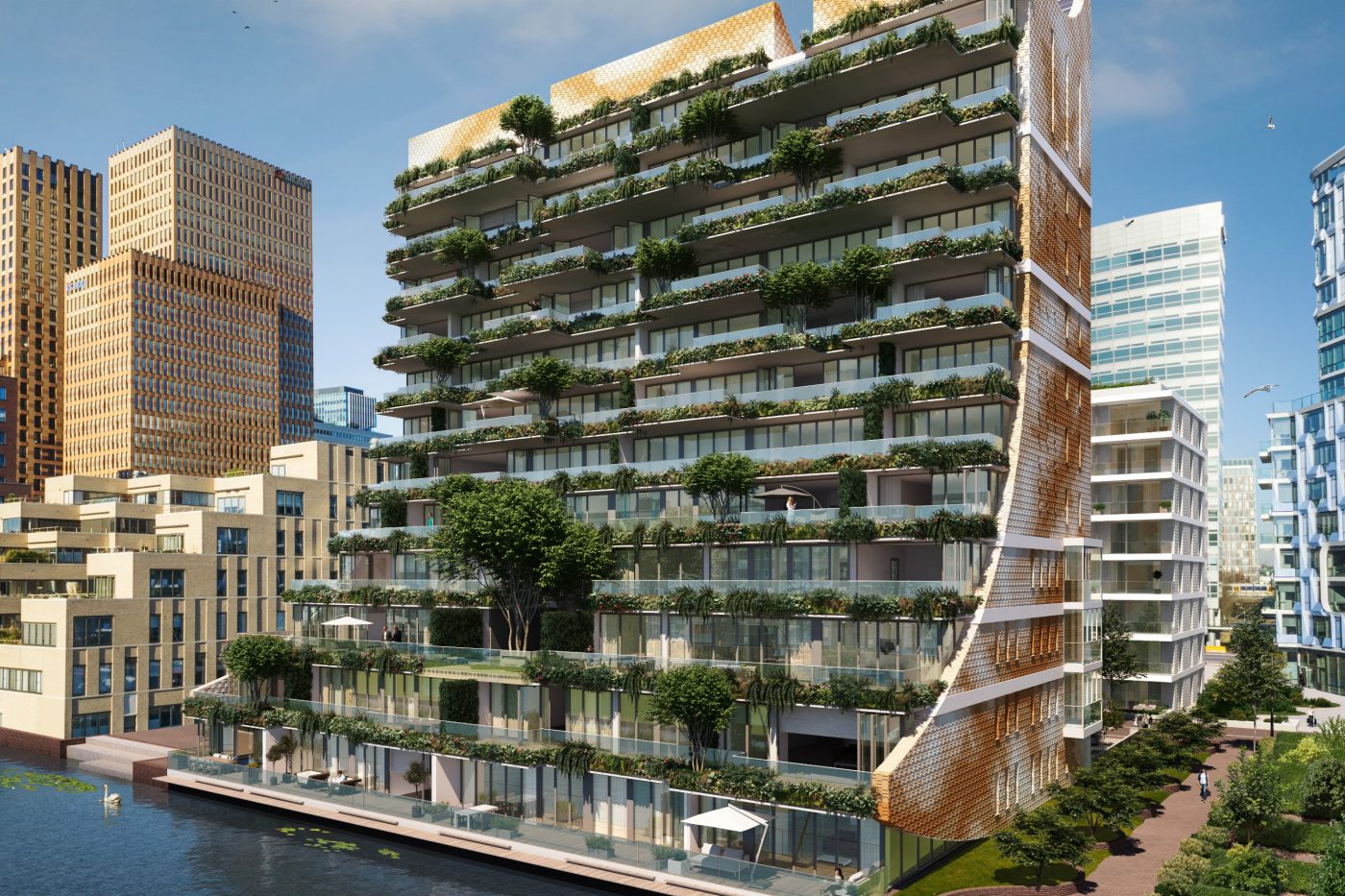 Glazuurstenen Maatwerk | Nieuwbouw Appartementen The George | Zuidas, Boelegracht, Amsterdam