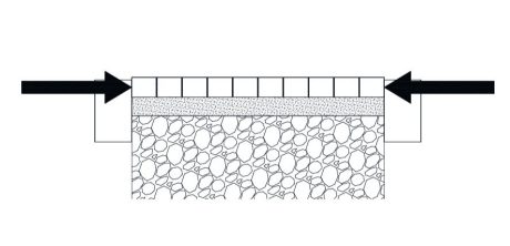 Illustratie van bestrating plaatwerking
