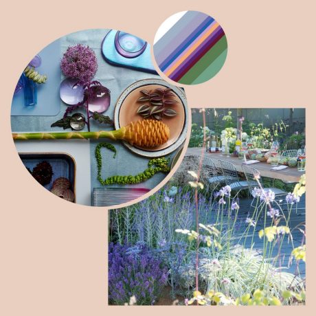 Tuintrends 2025 moodboard - Cosmic future