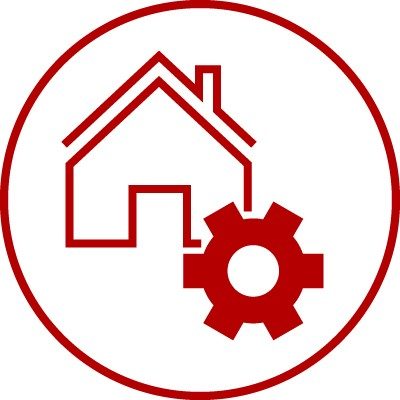 Wall cluster icon for accessories or complete system