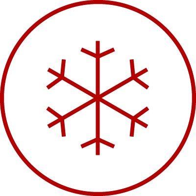 Weather icon for winter, cold, cool, frost, ice, snow