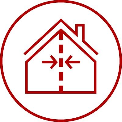 Wall cluster icon interior/inner walls