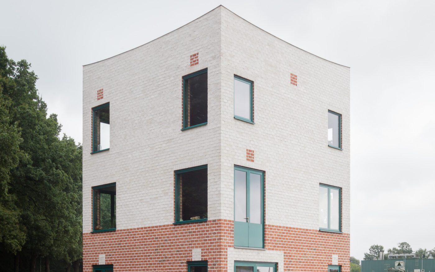 Atlas House, single-family house with facing bricks, Brick Award 2018 Winner Categoy "Feeling at home", Monadnok, Photo: Stijn Bollaert