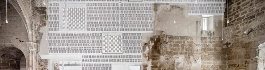 Church building "The Old Church of Vilanova de la Barca" in Lleida/Spain