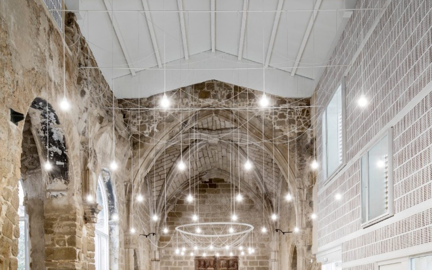 Church building "The Old Church of Vilanova de la Barca" in Lleida/Spain