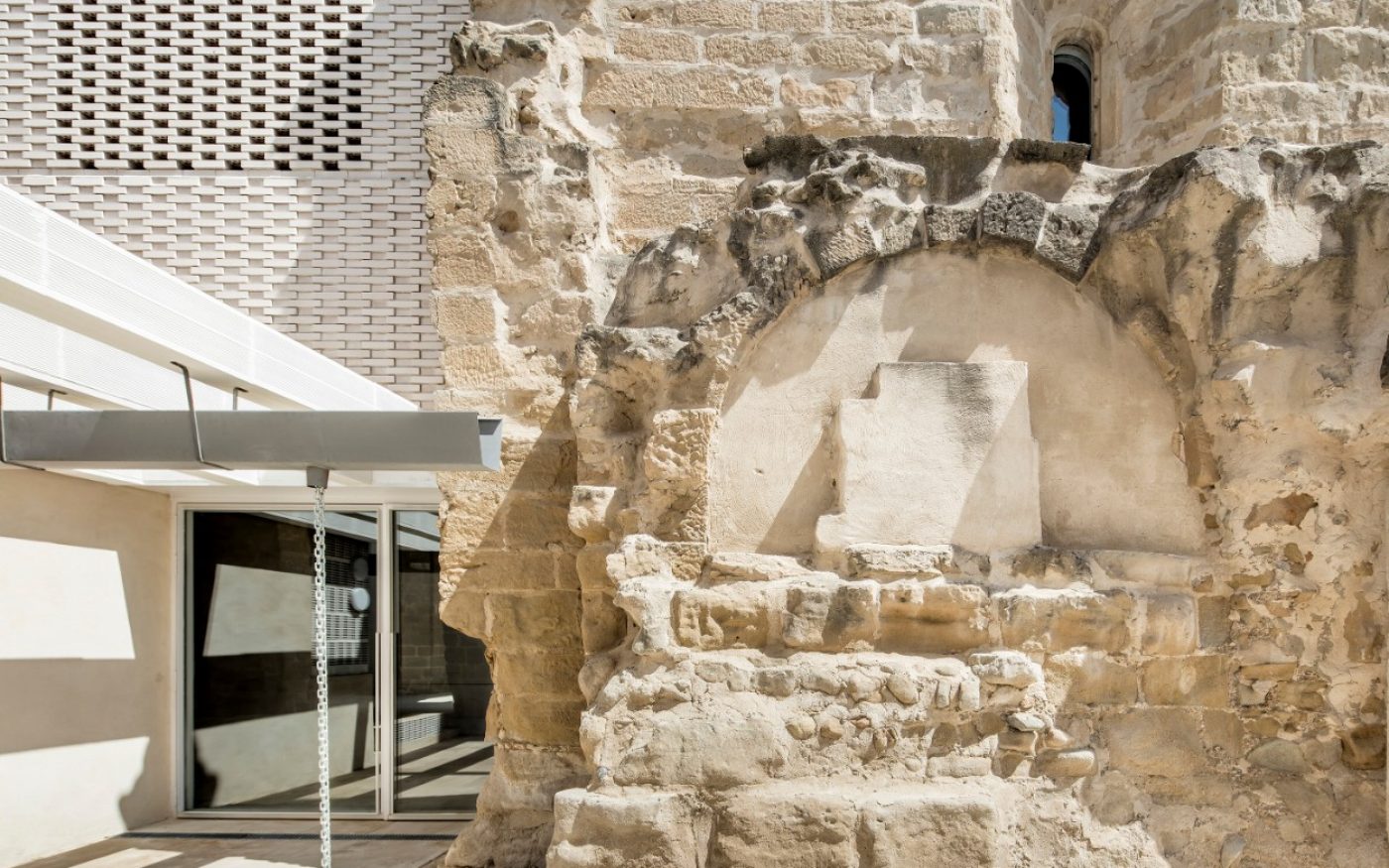 Church building "The Old Church of Vilanova de la Barca" in Lleida/Spain