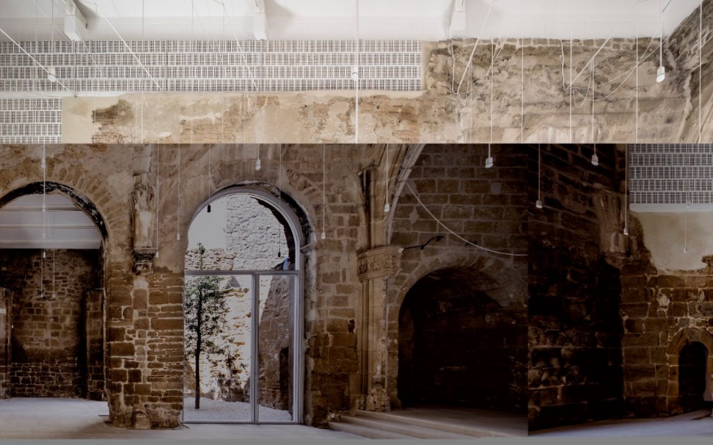 Church building "The Old Church of Vilanova de la Barca" in Lleida/Spain