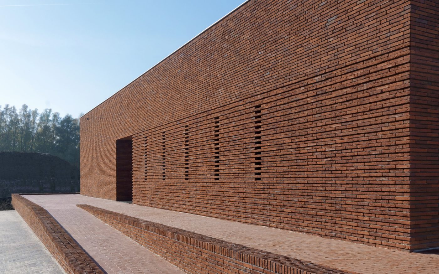 Pavilion Brick Factory Vogelensangh; facing bricks; Brick Award Nominee 2018; Bedau de Brouwer Architecten; Photo: Michel Kievits