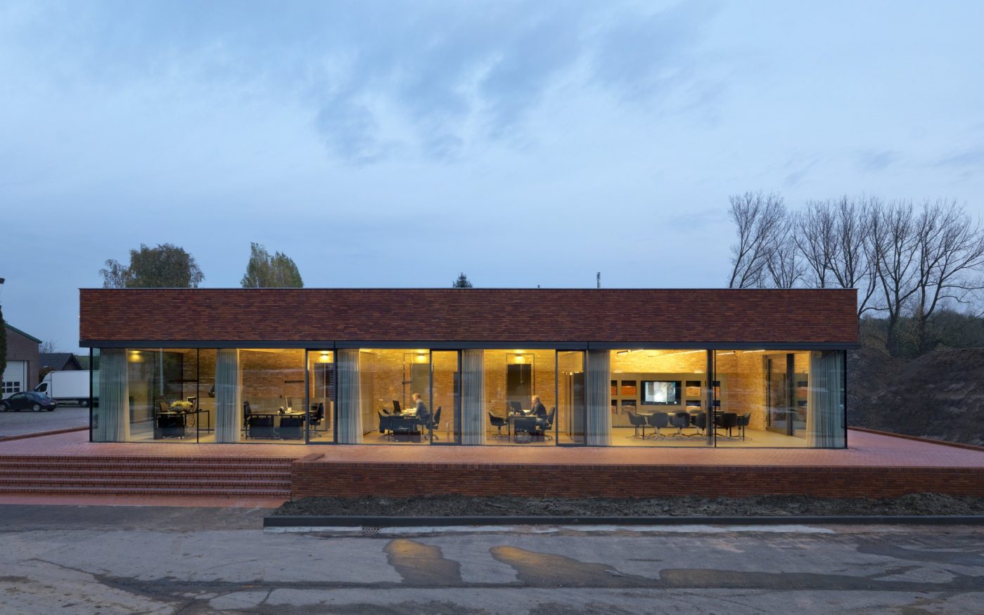 Pavilion Brick Factory Vogelensangh; facing bricks; Brick Award Nominee 2018; Bedau de Brouwer Architecten; Photo: Michel Kievits