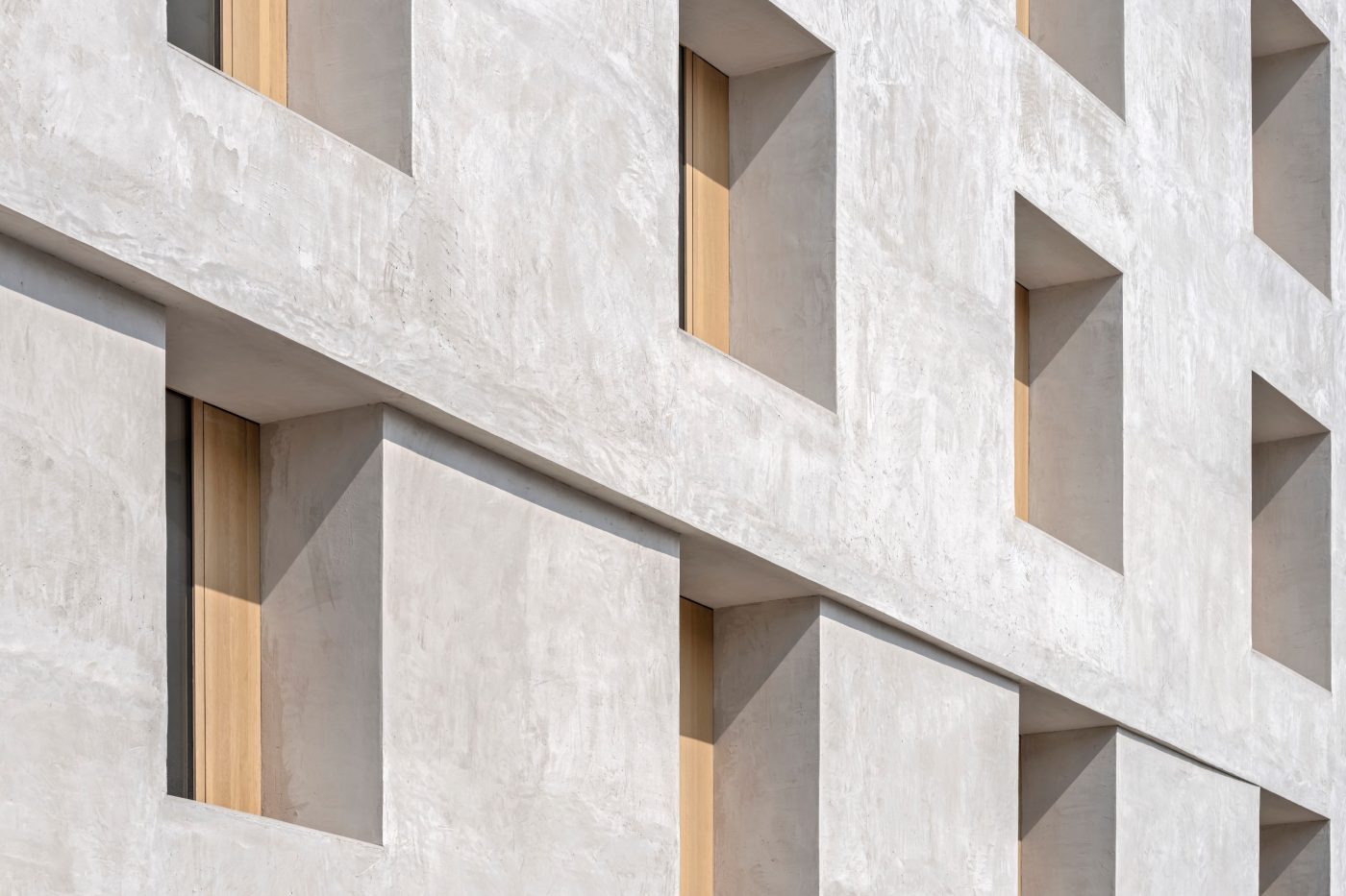 2226 Emmenweid. Brick Award 22 Category "Working together". Baumschlager Eberle Architekten. Close-up at facade