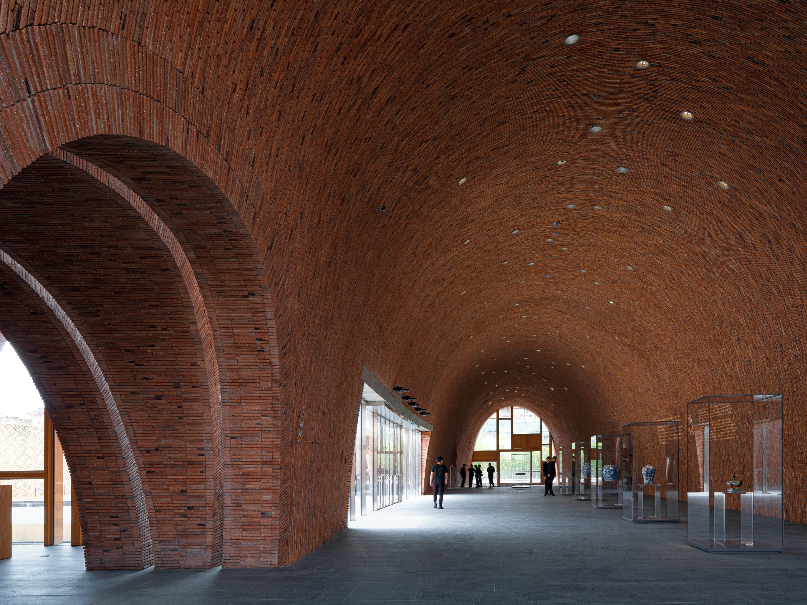 Jingdezhen Imperial Kiln Museum. Brick Award 22 Category "Sharing public spaces". Studio Zhu Pei. Inside view