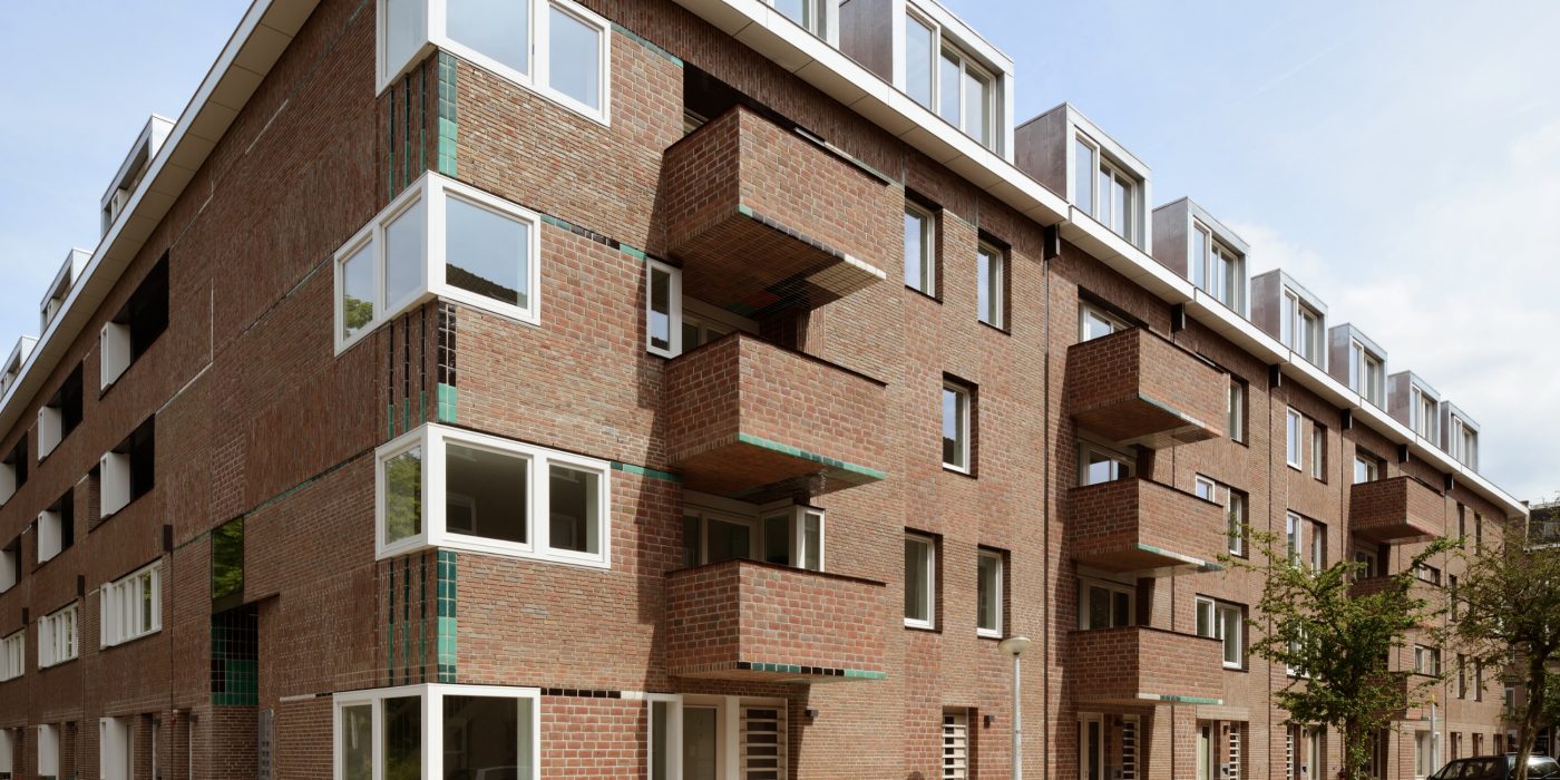 Tugelablokken with facing bricks; Brick Award Nominee 2018; M3H Architecten; Photo: Allard van der Hoek