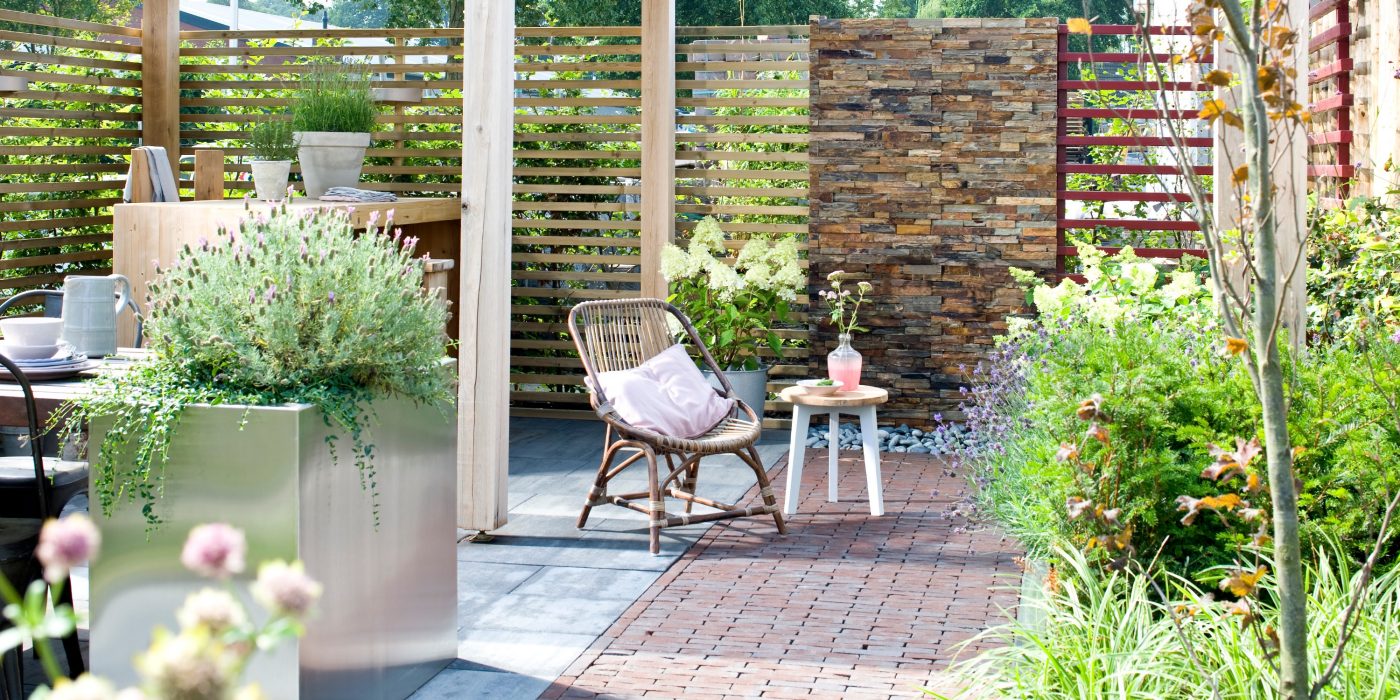 Tuinstijl Vida, serie 3 - 2014 - tuinen. Straatbakstenen series: Wienerberger Vida serie.