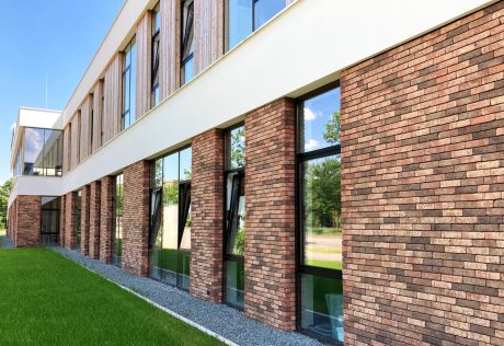 Nieuwbouw Trivium College, Amersfoort | Gevelbaksteen: Timm Antiek HV ClickBrick