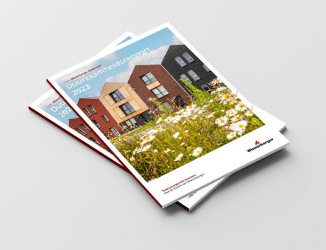 Mockup van het duurzaamheidsrapport 2023