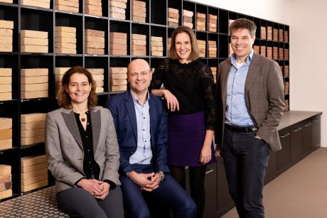 Van links naar rechts: Miranda Aarnoudse, Remco Reinstra, Susanne Bouwmeester en Jasper Vos