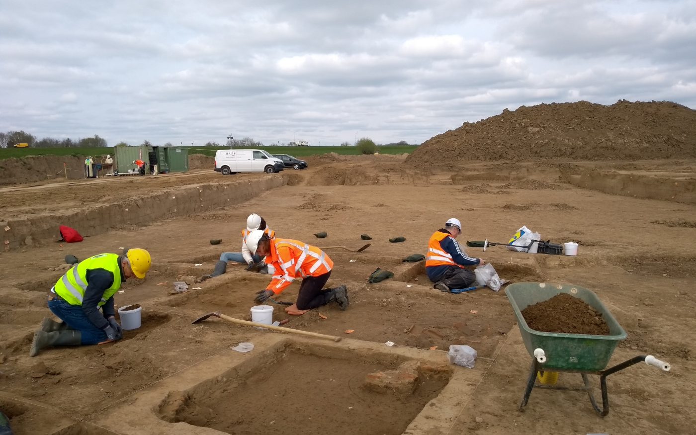 Roman shrine remains in Gelders clay extraction area