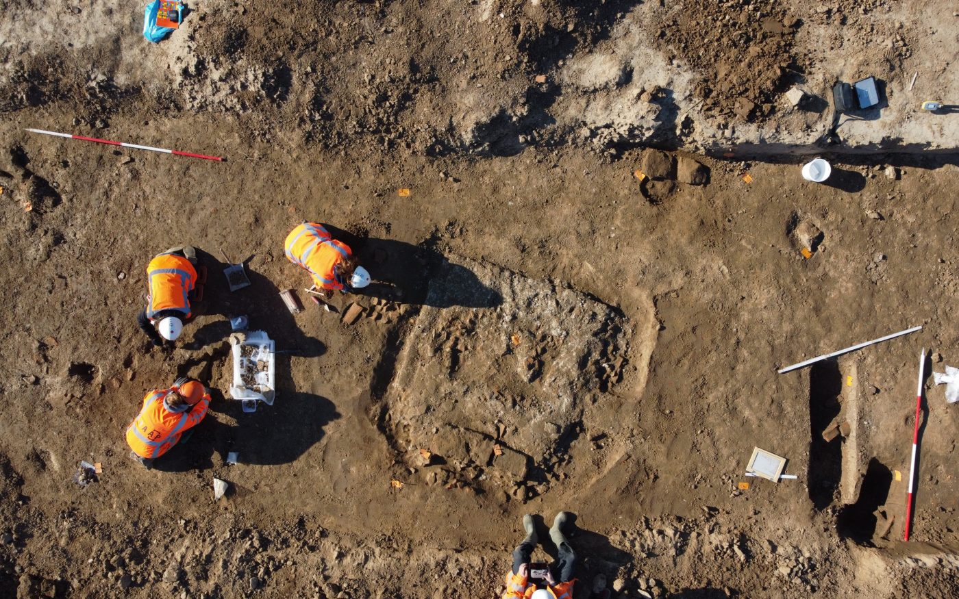 Roman shrine remains in Gelders clay extraction area