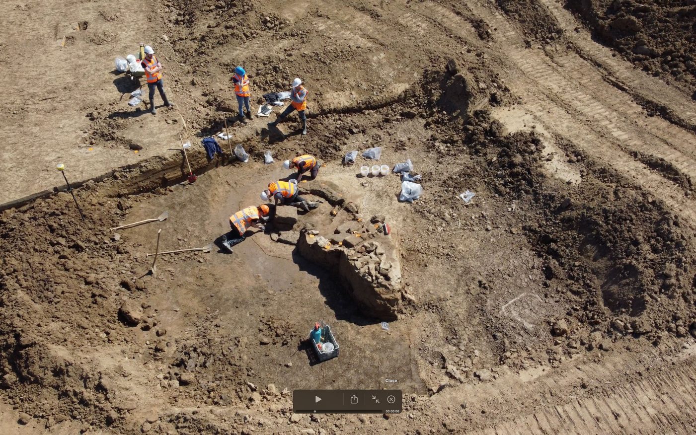 Roman shrine remains in Gelders clay extraction area
