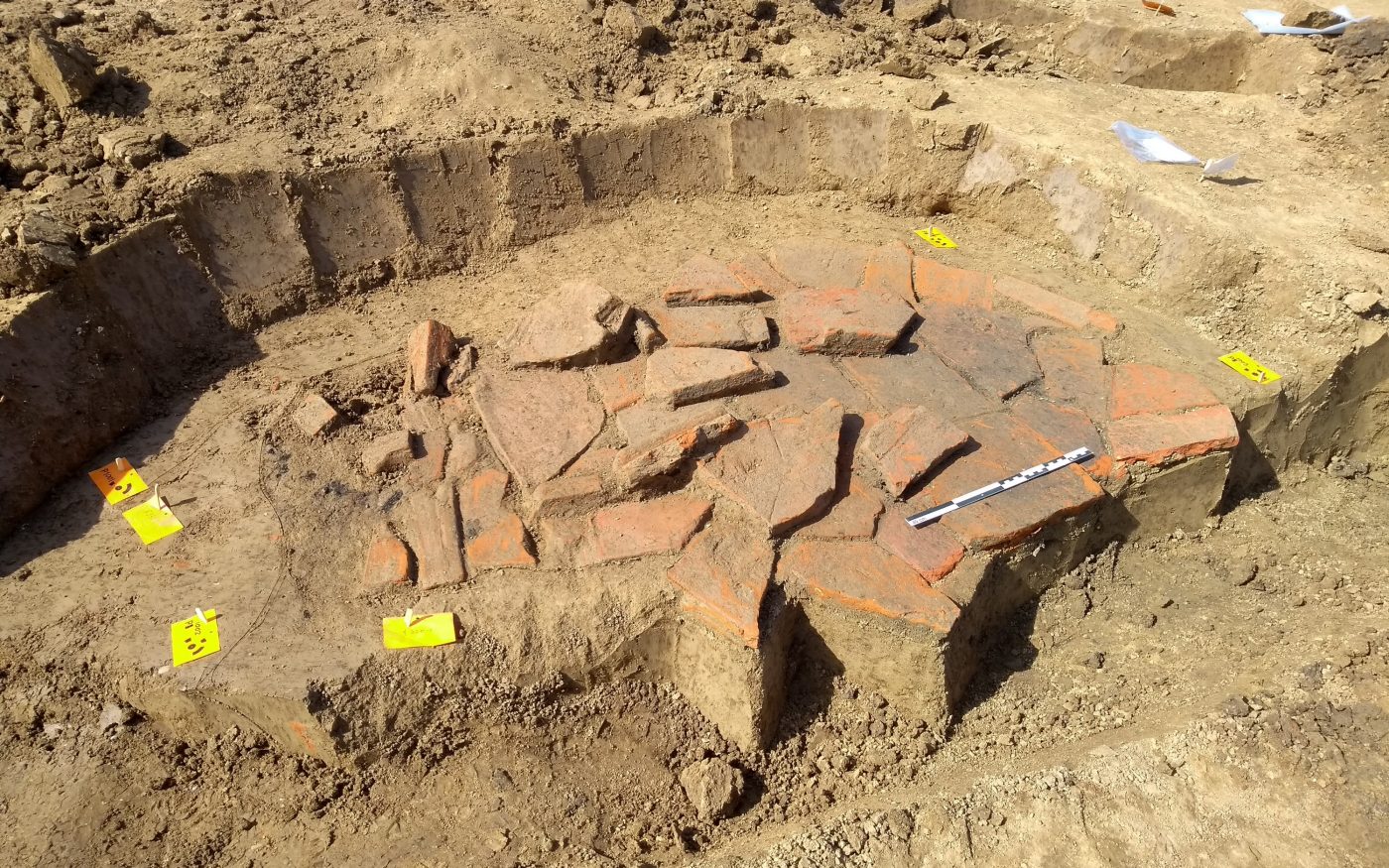 Roman shrine remains in Gelders clay extraction area