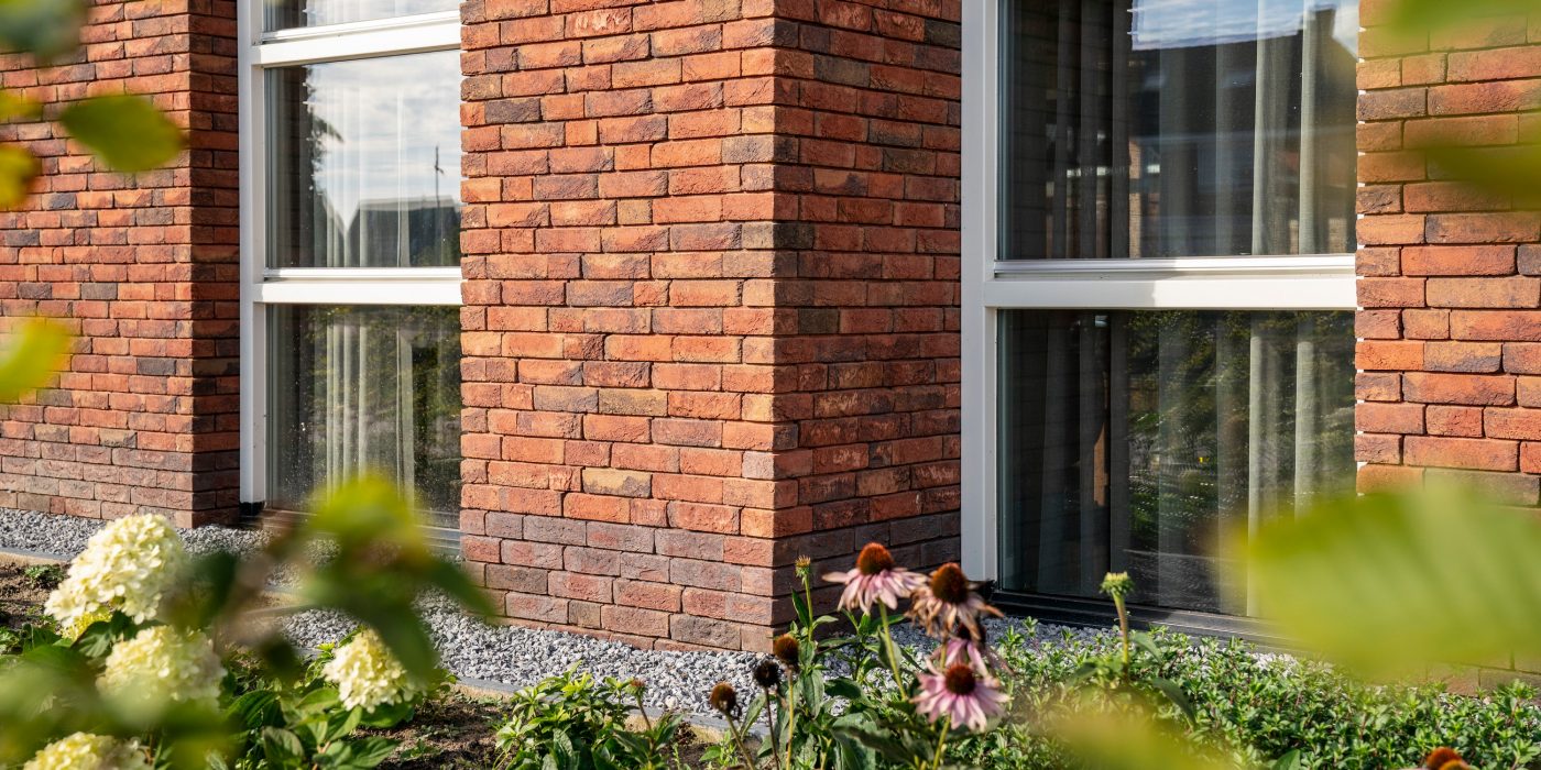 ClickBrick, het circulaire gevelsysteem door het droogstapelen van bakstenen.