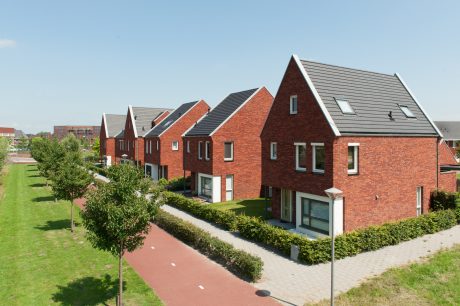 Datura Leikleur Mat Engobe 703 | Nieuwbouw 2-onder-1-kapwoningen Project Buurtstede | Koetserstraat - Klemstraat, Buurtstede, Veenendaal | Architect: Han van Zwieten, Amersfoort | Contractor: UBU, Doetinchem | Completion Date: 2011-01-01