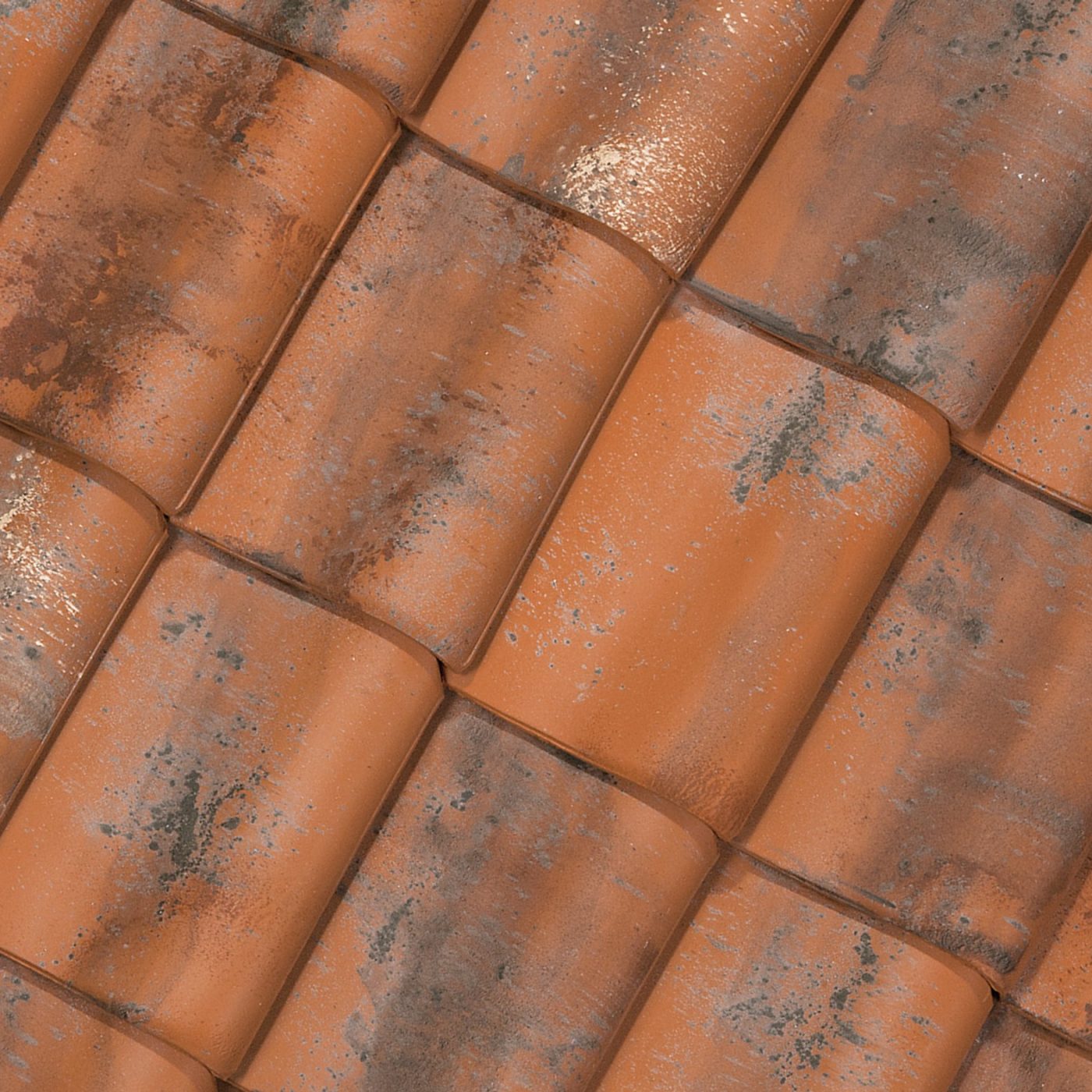 Packshot of Koramic Oude Pottelbergse Pan 451 Vieilli rood