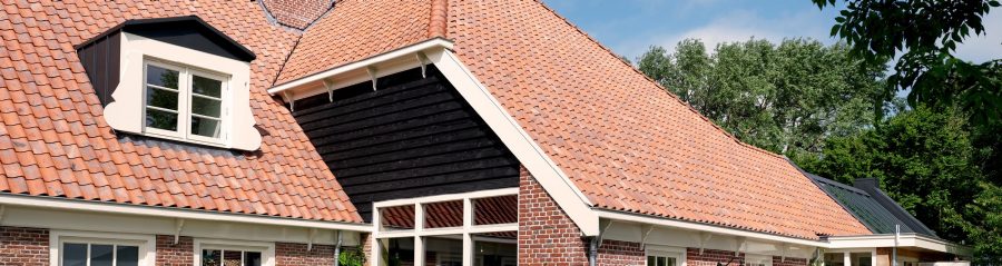 Mood image of the Dutch roof with the Oude Holle 451 rooftile met de Oude Holle 451 dakpan