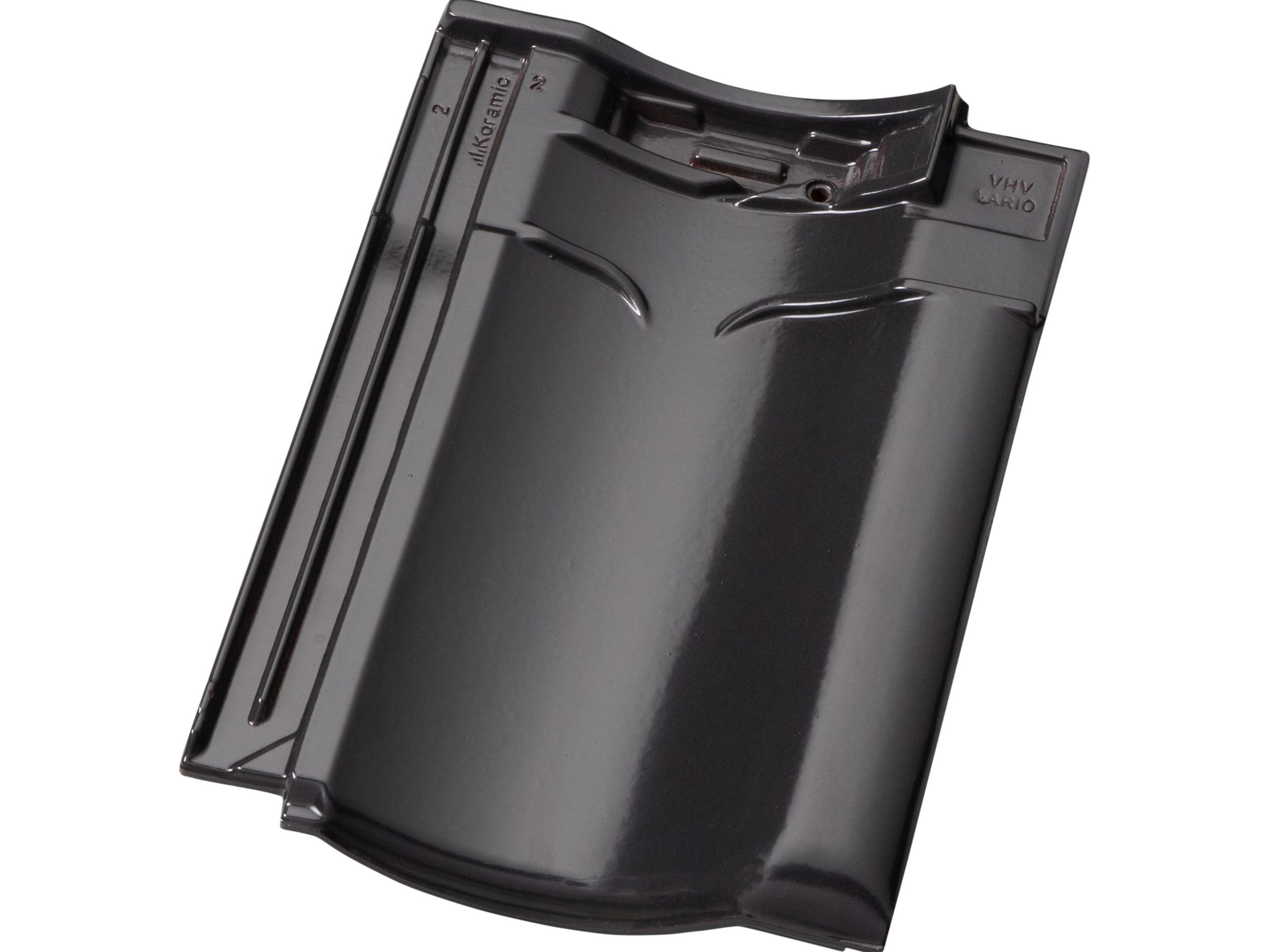 Productshot of the VHV Vario leizwart verglaasd (756) dakpan