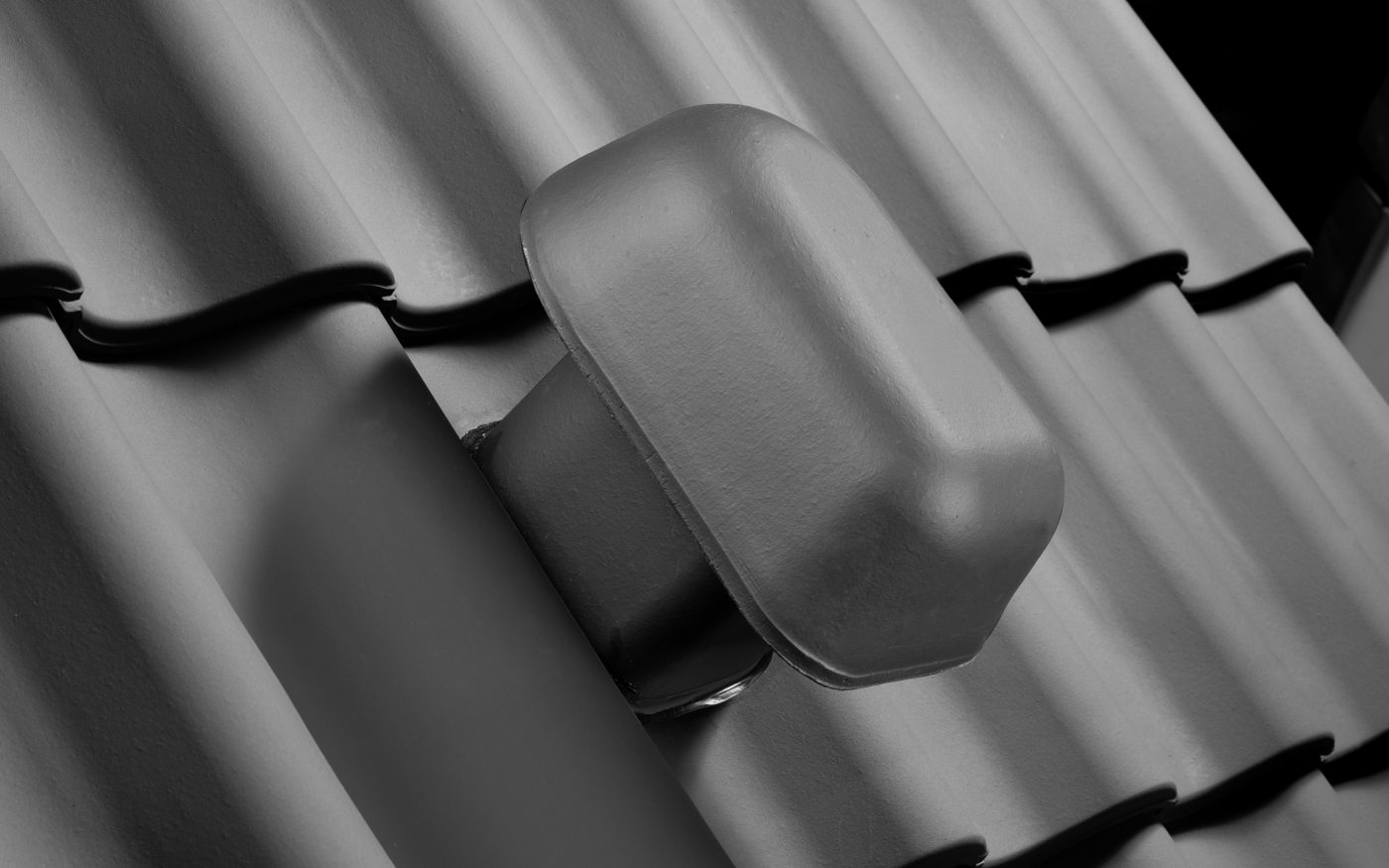 Keramische dakdoorvoerpan 125 mm met aansluitmodule