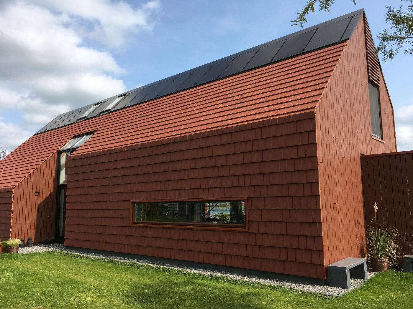 Vrijstaande woning, Meerstad | Dakpan: Vauban gewolkt engobe | Architect: Architectuurstudio SKA | Aannemer: Bouwbedrijf van Dijk, Surhuisterveen