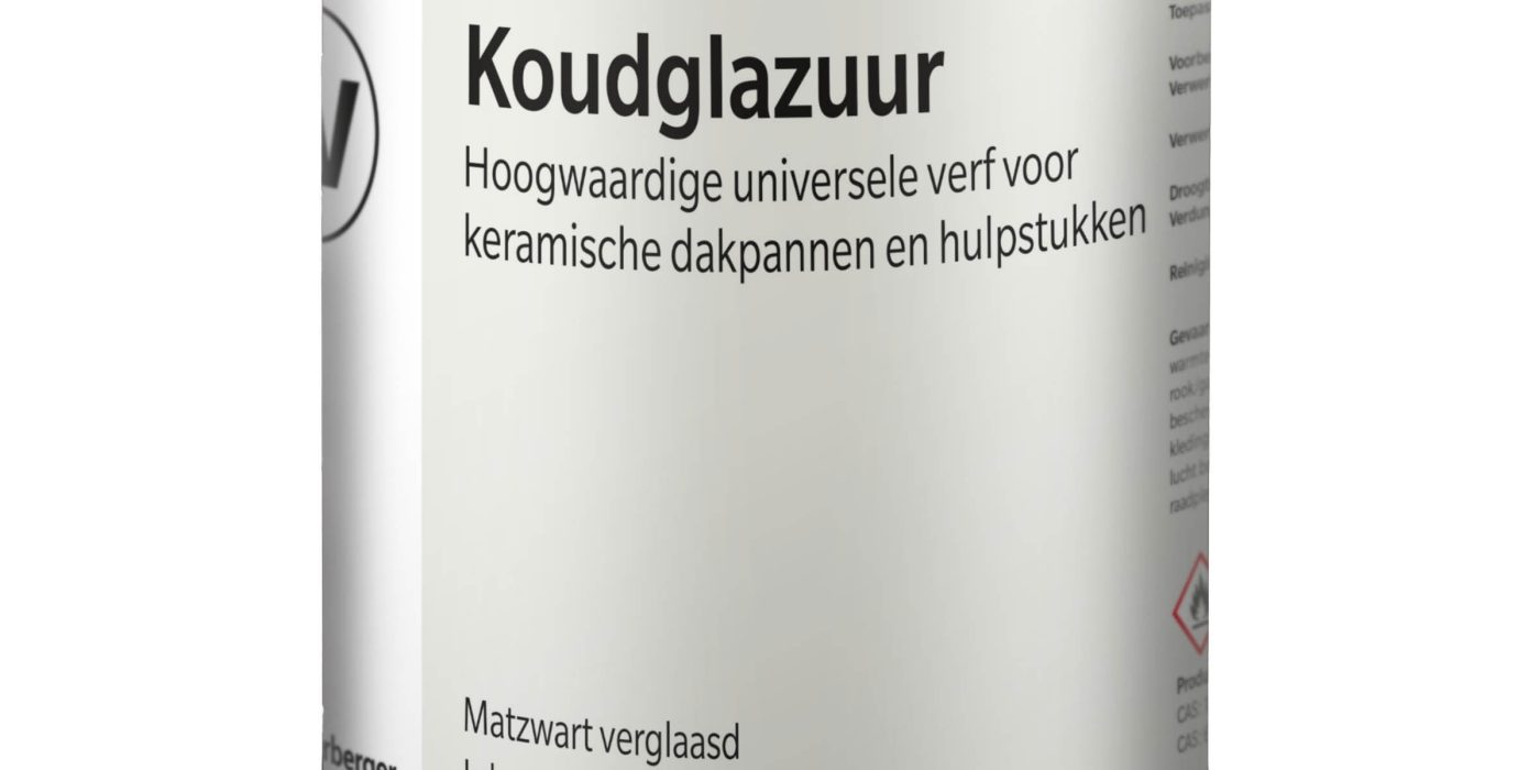 Koudglazuur zwart verglaasd voor dakpannen
