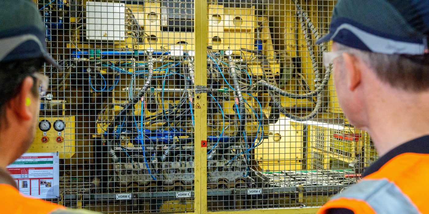Sfeerbeeld van dakpannenfabriek in Tegelen