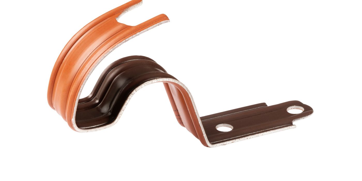 Productshot van de Vorstbeugel halfronde vorst 1200 - hoekkepervorst 3100 rood