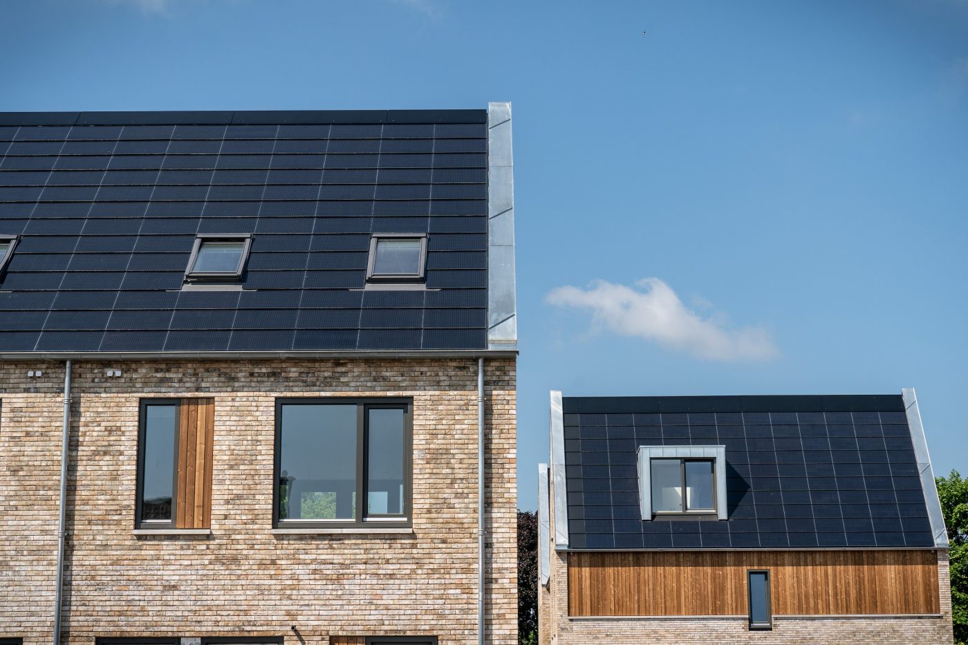 Woningen met Wevolt X-Roof zonnepanelen