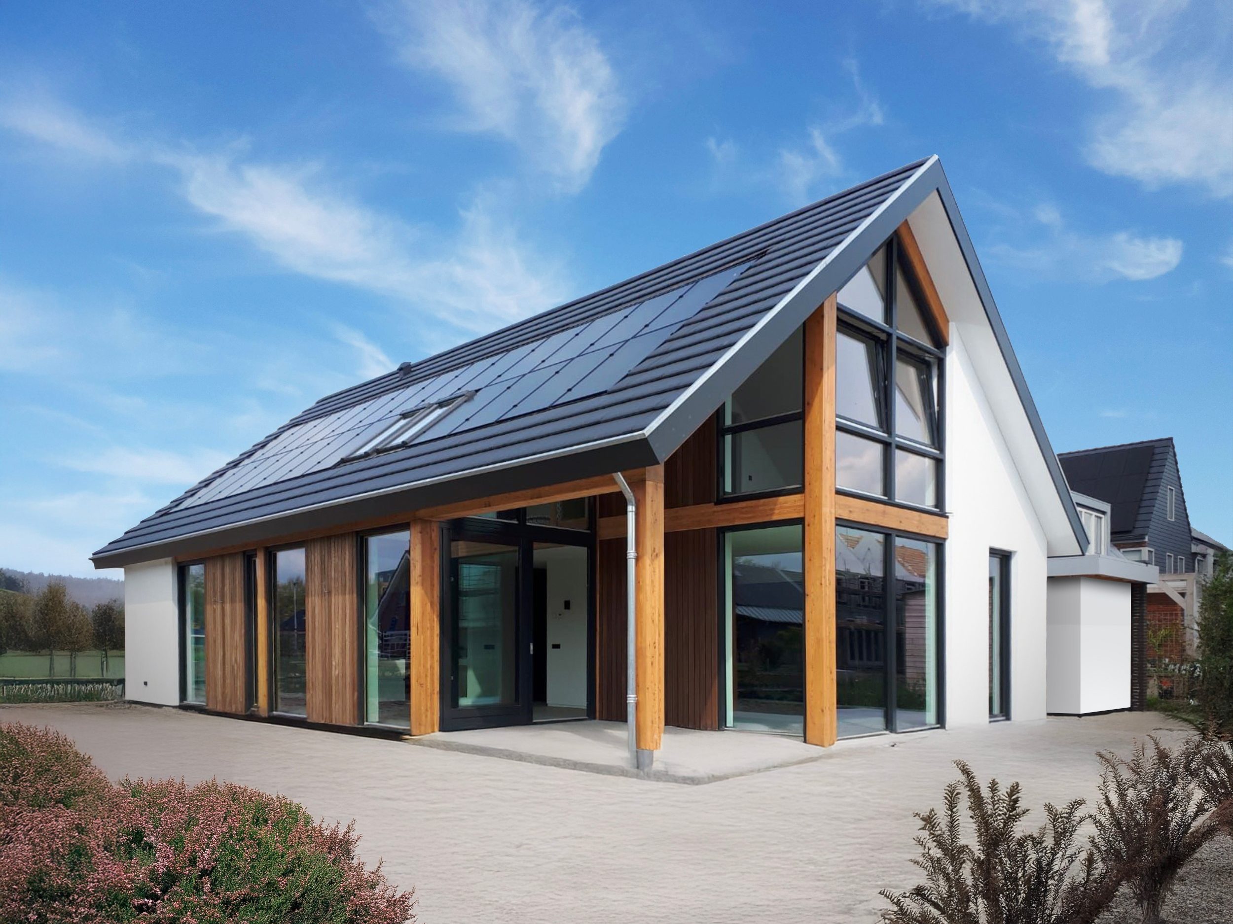 Woning met de Wevolt X-Roof zonnepanelen