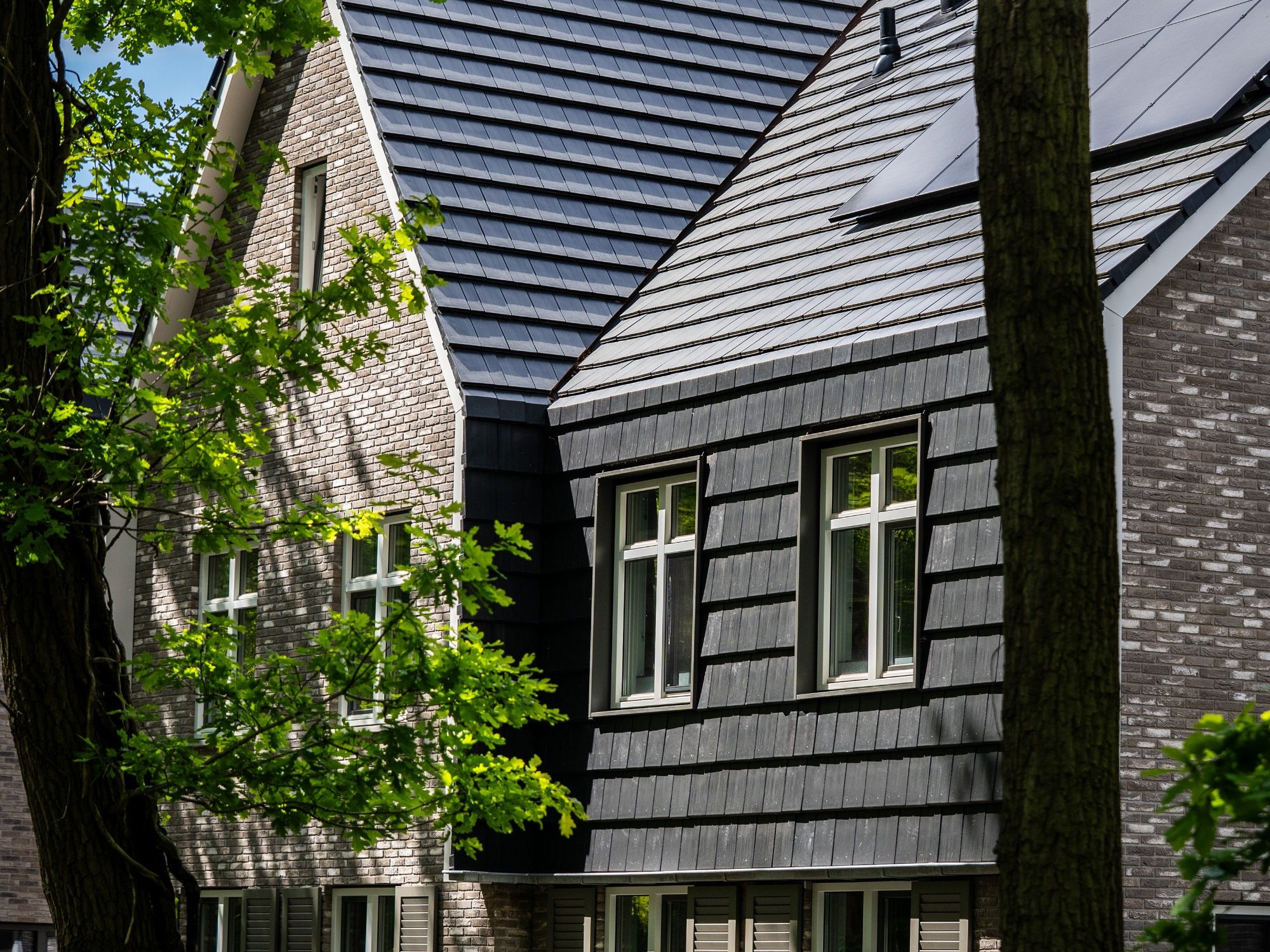 Nieuwbouw vrijstaande en geschakelde woningen met dakpan Domino, Soesterberg