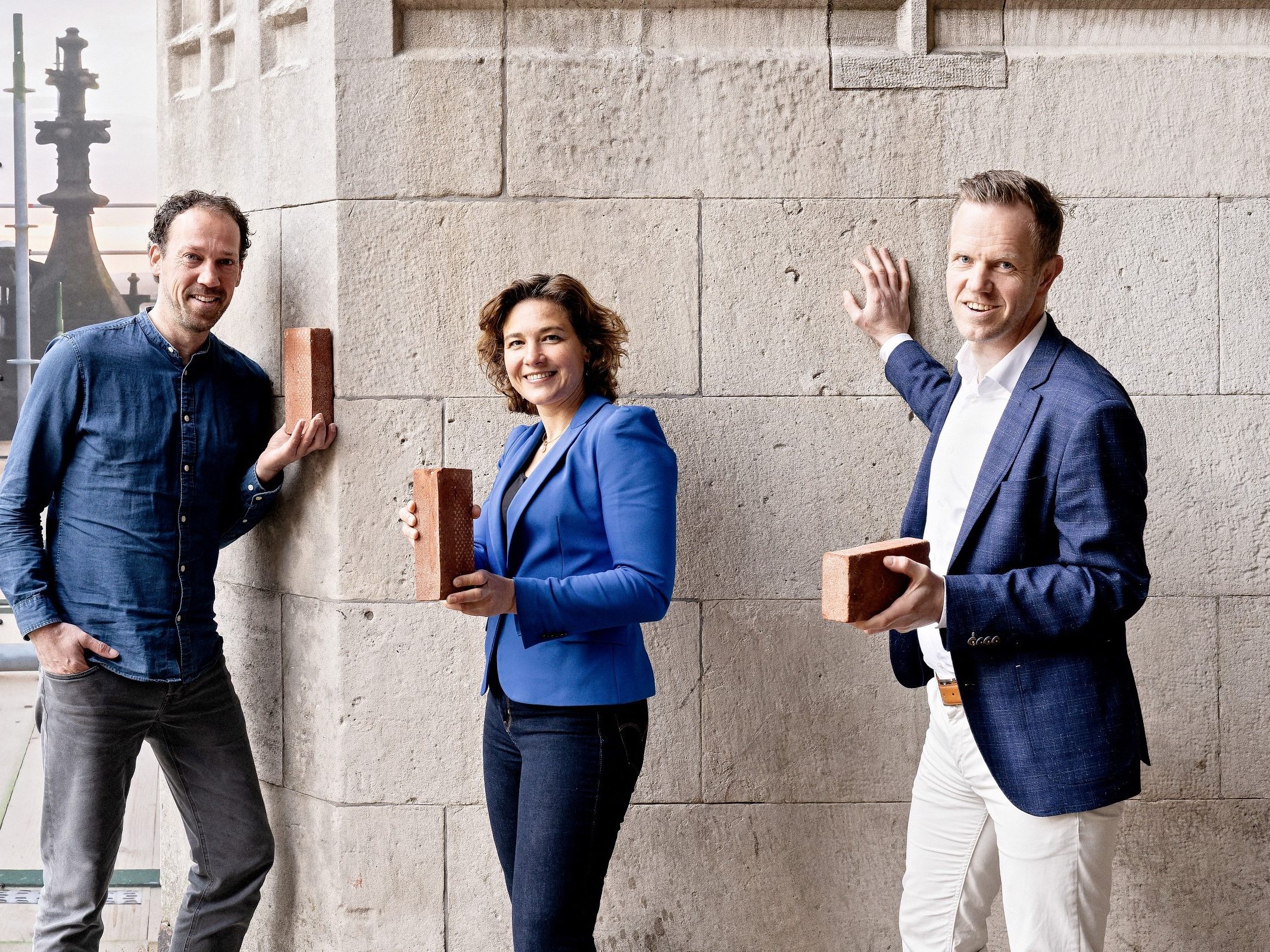 V.L.N.R. Hylke Faber (Brokkenmákers), Mirjam Schmull (Brokkenmákers) en Rob van Lith (New Horizon)