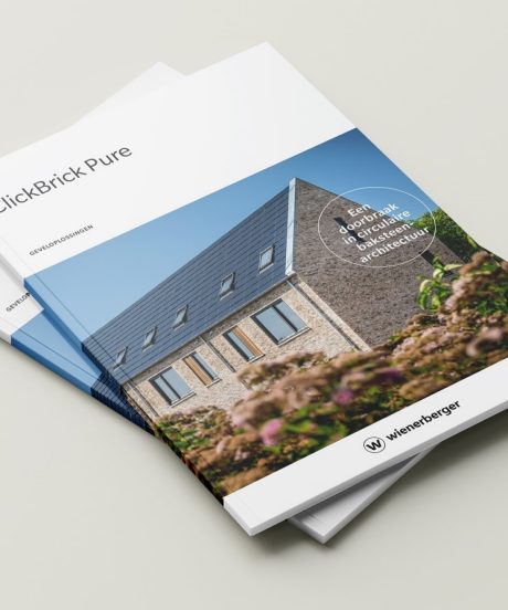 Mock-up van de ClickBrick brochure