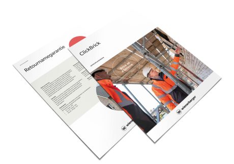 Brick as a Service ClickBrick retournamegarantie flyer