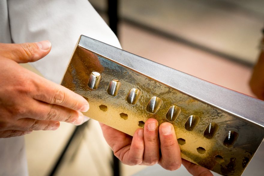 Sfeerbeld van geglazuurde bakstenen met speciale coating en kleuren