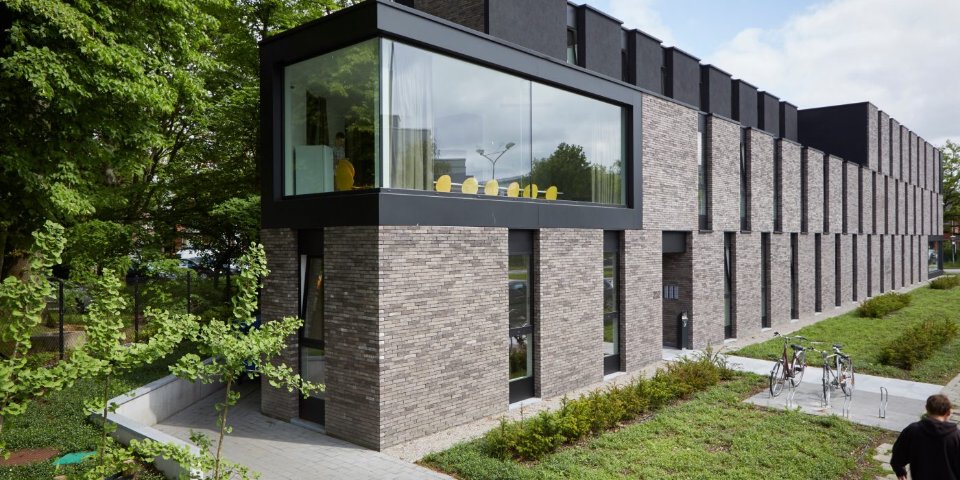 Reference photo new construction student housing in Ghent
